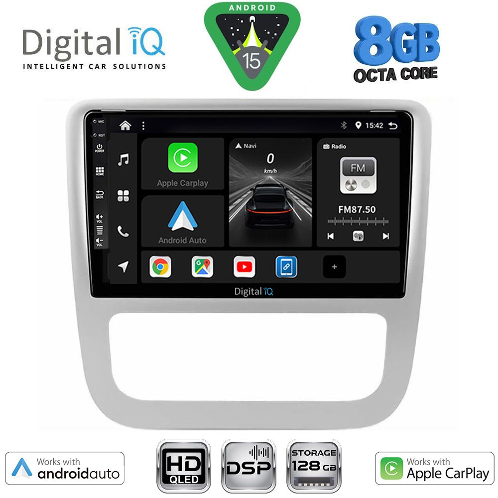 BXF7751-15 DIGITAL IQ BXF 18751_CPAA CLIMA (9inc) MULTIMEDIA TABLET for VW EOS mod. 2006-2016 - SCIROCCO mod. 2011-2014 - Image 1