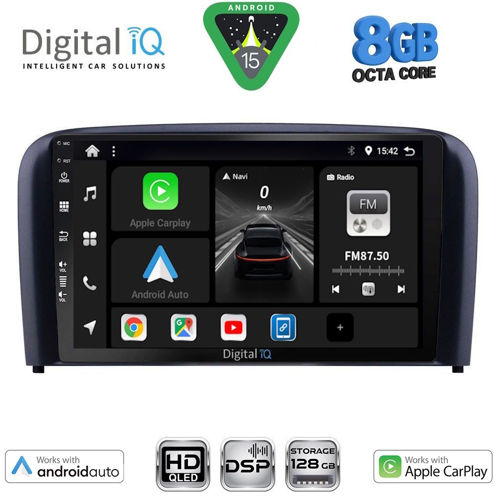 BXF7786_15 DIGITAL IQ BXF 18786_CPAA (9inc) MULTIMEDIA TABLET for VOLVO S80 mod. 1998-2006 - Image 1