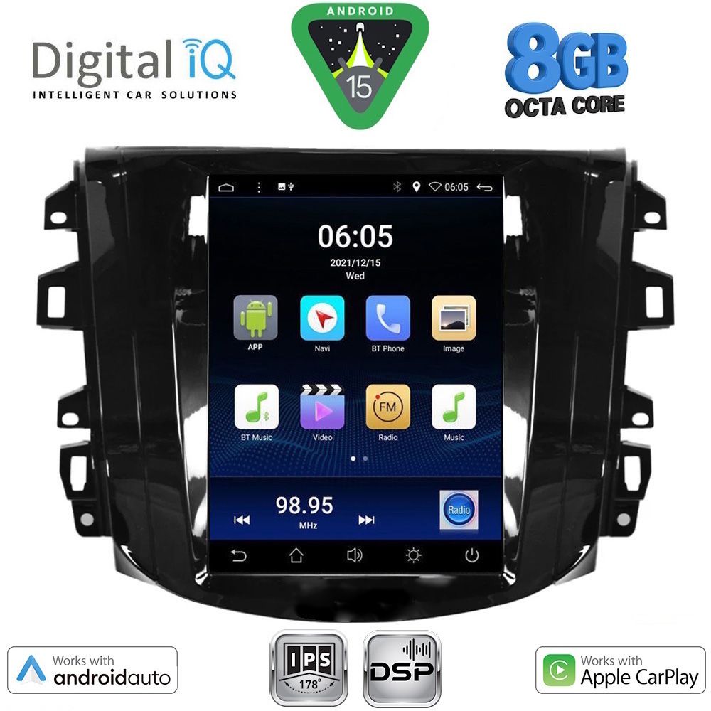 BXF7856_15 DIGITAL IQ BXF 7856_CPAA TESLA STYLE for NISSAN NAVARA mod. 2016-2025 - Image 1