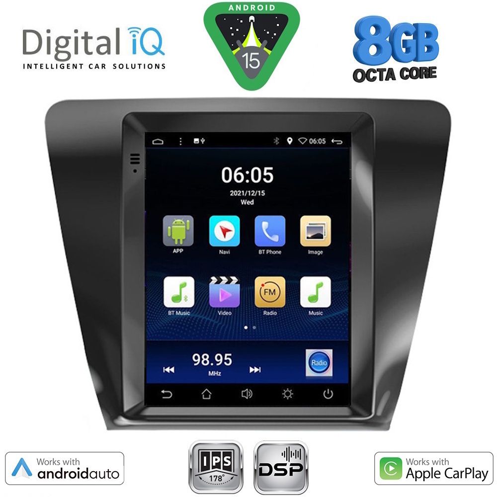 BXF7917_15 DIGITAL IQ BXF 7917_CPAA TESLA STYLE for SKODA OCTAVIA 7 mod. 2013-2020 - Image 1