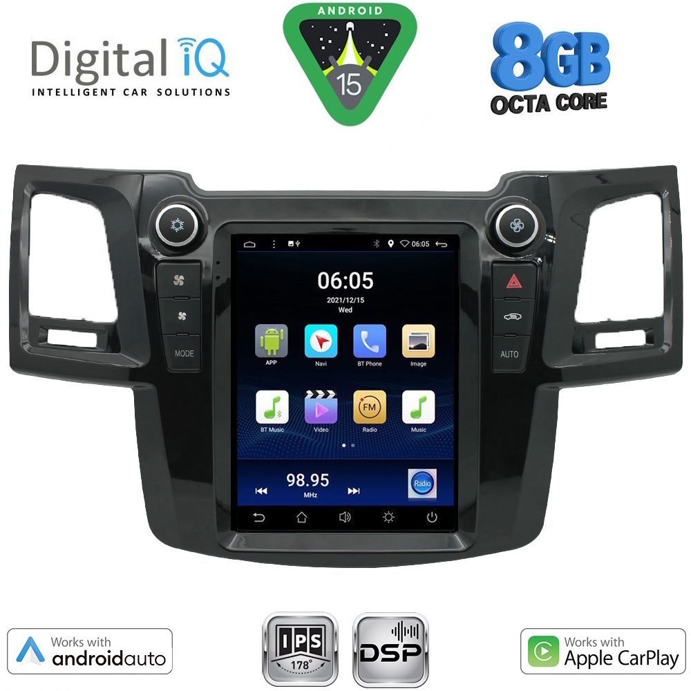 BXF7965_15 DIGITAL IQ BXF 7965_CPAA TESLA STYLE for TOYOTA HILUX mod. 2005-2015 - Image 1