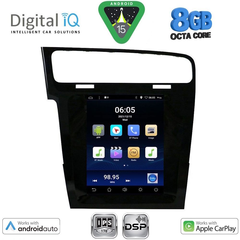 BXF7985_15 DIGITAL IQ BXF 7985_CPAA TESLA STYLE for VW GOLF 7 mod. 2013-2021 - Image 1