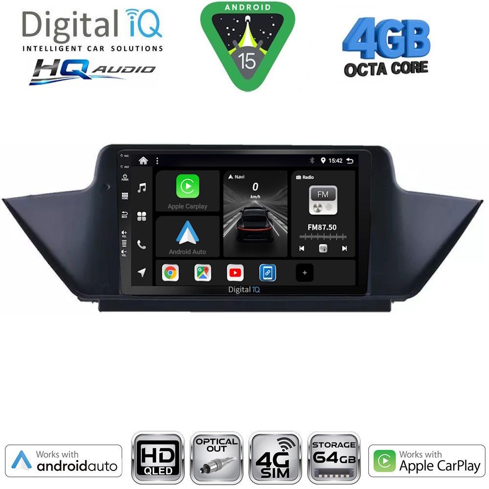 BXK19056-15 DIGITAL IQ BXK 19056_CPAA (10inc) MULTIMEDIA TABLET for BMW X1 (E84) mod. 2009-2015 - Image 1