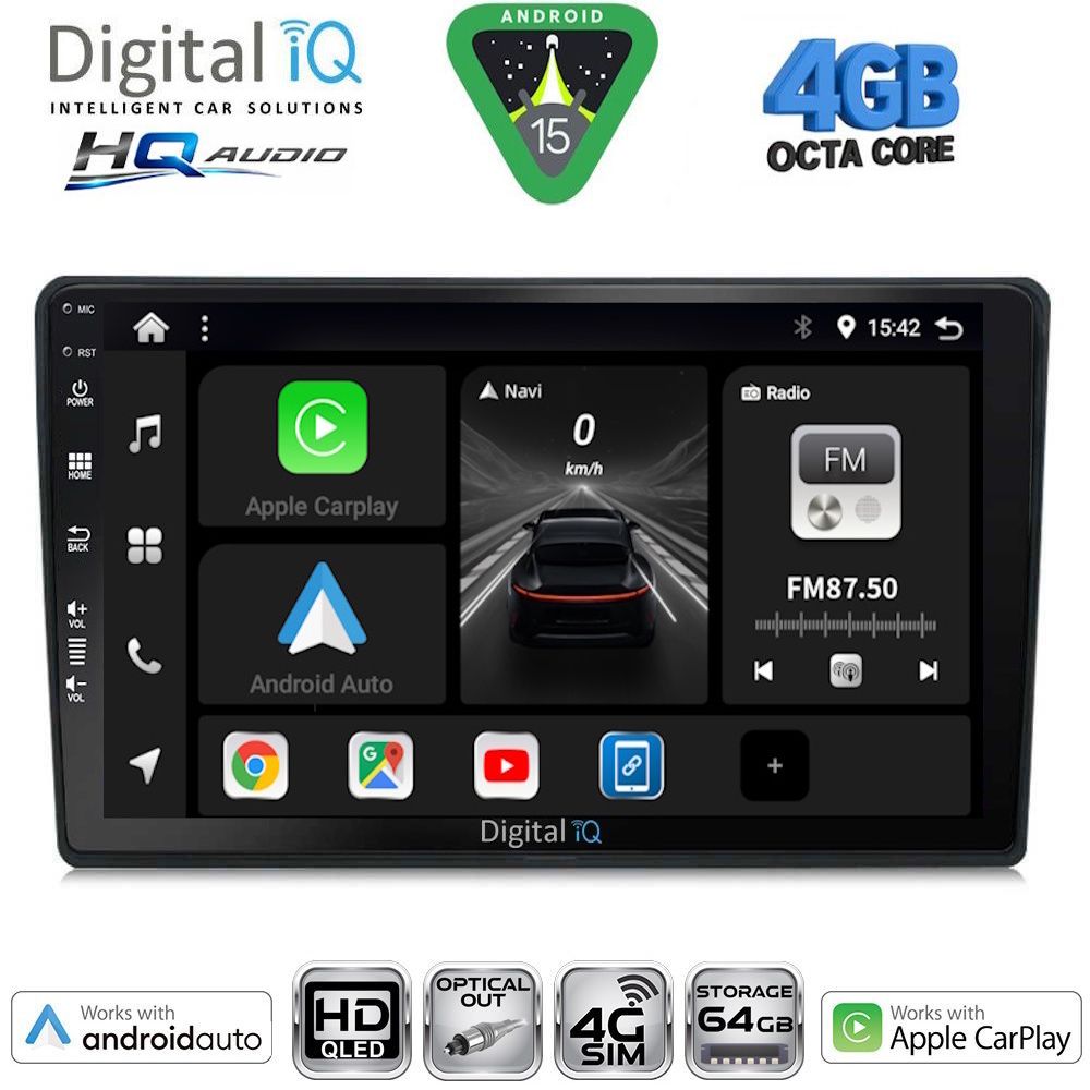 BXK19086-15 DIGITAL IQ BXK 19086_CPAA (10inc) MULTIMEDIA TABLET for CITROEN C4 - DS4 mod. 2018-2025 - Image 1