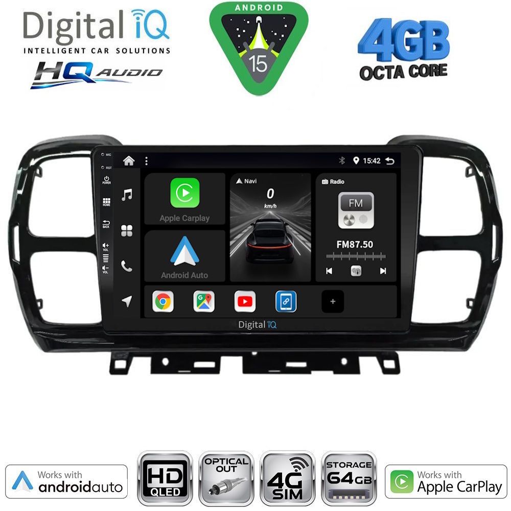 BXK19088-15 DIGITAL IQ BXK 19088_CPAA (9inc) MULTIMEDIA TABLET for CITROEN C5 AIRCROSS mod. 2017-2021 - Image 1