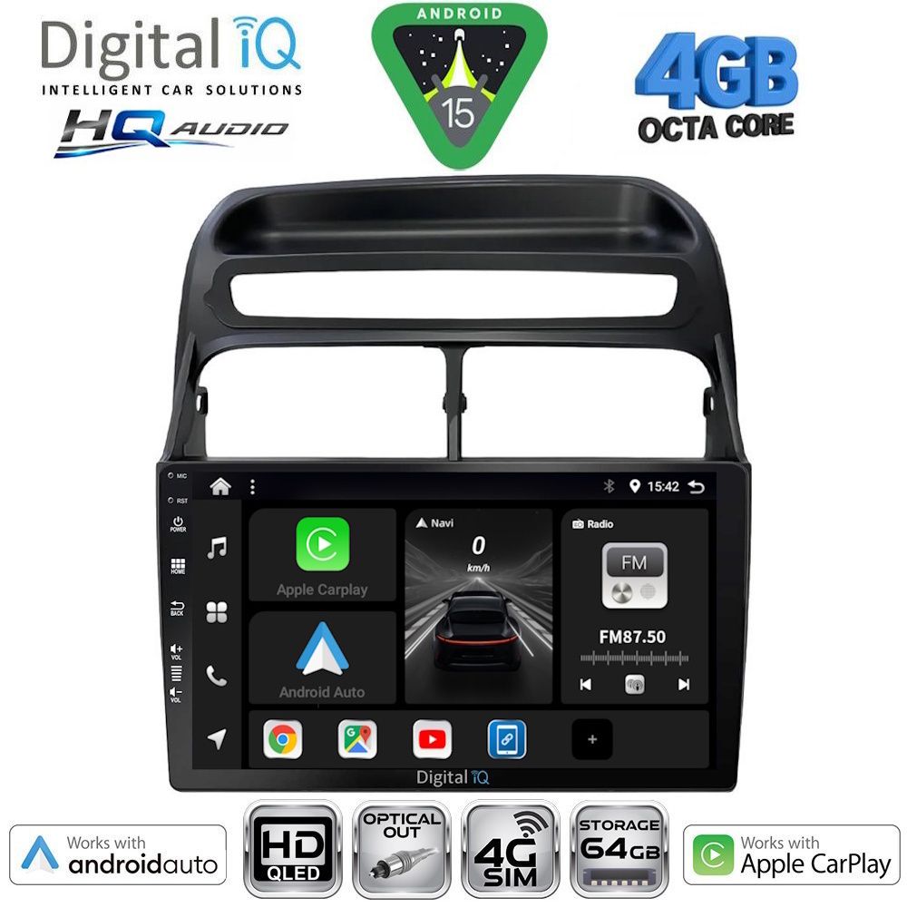BXK19129-15 DIGITAL IQ BXK 19129_CPAA (9inc) MULTIMEDIA TABLET for FIAT LINEA mod. 2007-2011 - Image 1
