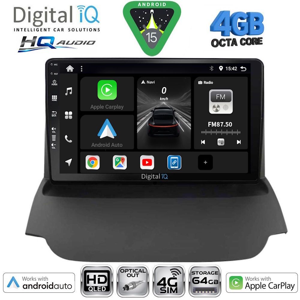 BXK19150-15 DIGITAL IQ BXK 19151A_CPAA (9inc) MULTIMEDIA TABLET for FORD ECOSPORT mod. 2012-2018 - Image 1