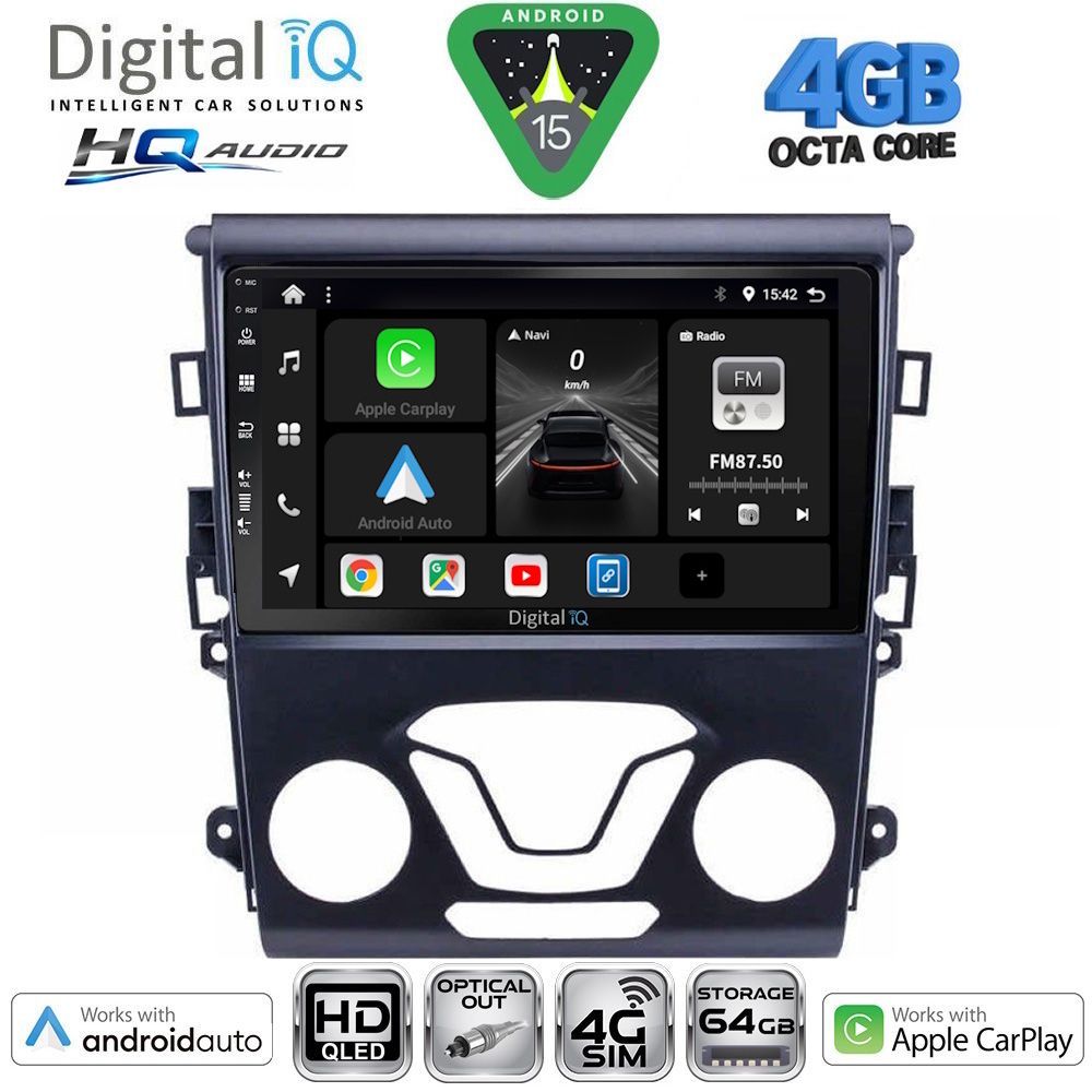 BXK19164AC-15 DIGITAL IQ BXK 19164_CPAA A/C (9inc) MULTIMEDIA TABLET for FORD MONDEO mod. 2014-2023 - Image 1