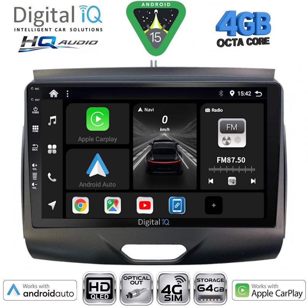 BXK19172 DIGITAL IQ BXK 19172B_CPAA (9inc) MULTIMEDIA TABLET for FORD RANGER mod. 2015-2018 - Image 1