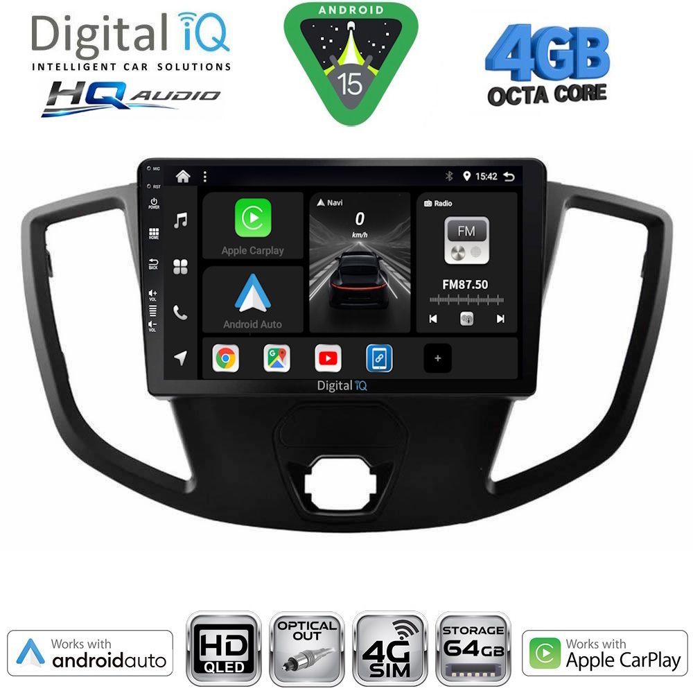 BXK19179-15 DIGITAL IQ BXK 19179_CPAA (9inc) MULTIMEDIA TABLET for FORD TRANSIT mod. 2014-2020 - Image 1