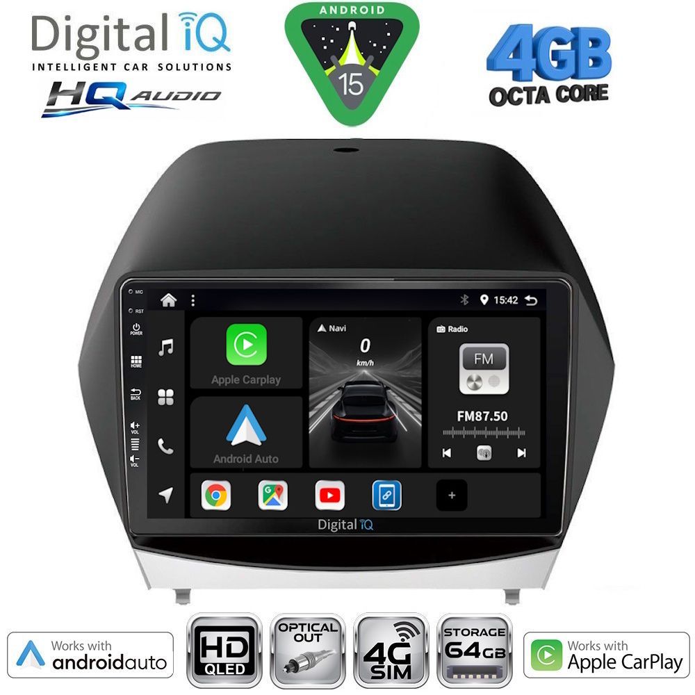BXK19235-15 DIGITAL IQ BXK 19235_CPAA (10inc) MULTIMEDIA TABLET for HYUNDAI iX35 mod. 2010-2015 - Image 1