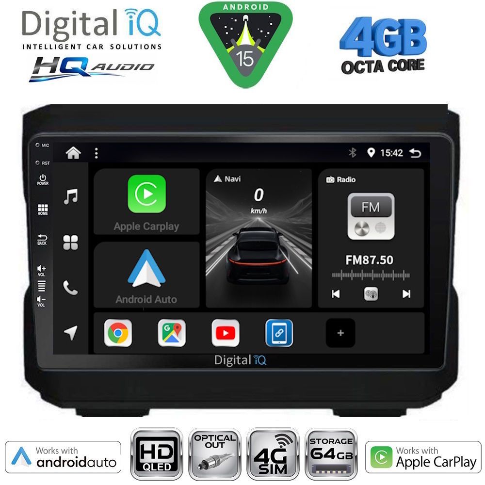 BXK19272-15 DIGITAL IQ BXK 19272_CPAA (10inc) MULTIMEDIA TABLET for JEEP mod. 2007-2014 - DODGE mod. 2007-2014 - Image 1