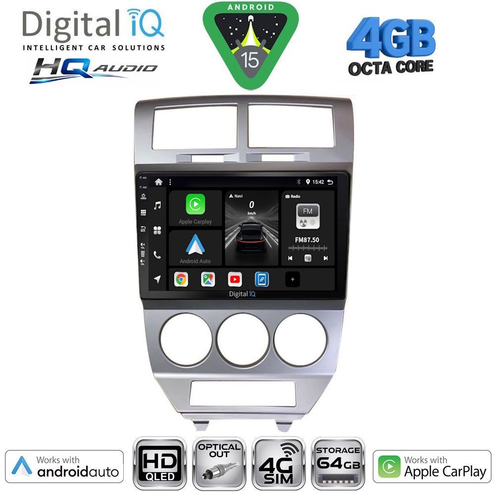 BXK19275-15 DIGITAL IQ BXK 19275_CPAA (10inc) MULTIMEDIA TABLET for DODGE CALIBER mod. 2006-2012 - Image 1