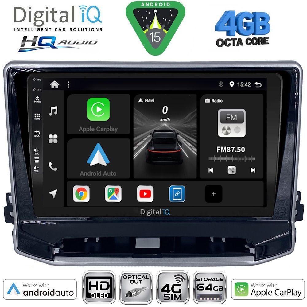 BXK19279-15 DIGITAL IQ BXK 19279_CPAA (10inc) MULTIMEDIA TABLET for JEEP COMPASS mod. 2022-2026 - Image 1
