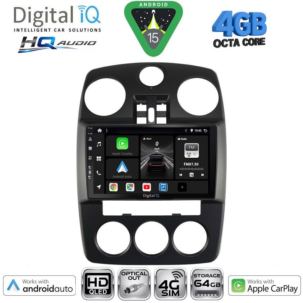 BXK19287-15 DIGITAL IQ BXK 19287_CPAA (9inc) MULTIMEDIA for CHRYSLER PT CRUISER mod. 2005-2010 - Image 1