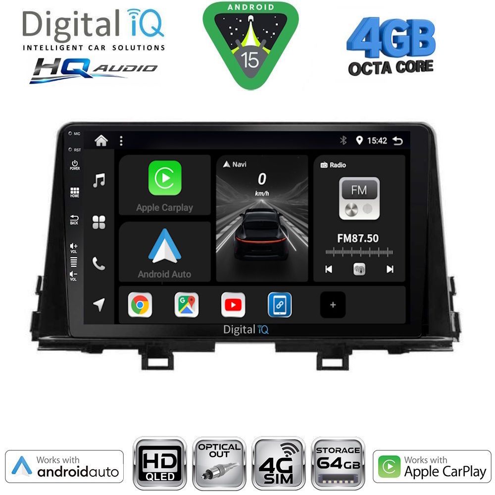 BXK19310-15 DIGITAL IQ BXK 19310_CPAA (9inc) MULTIMEDIA TABLET for KIA PICANTO mod. 2021-2026 - Image 1