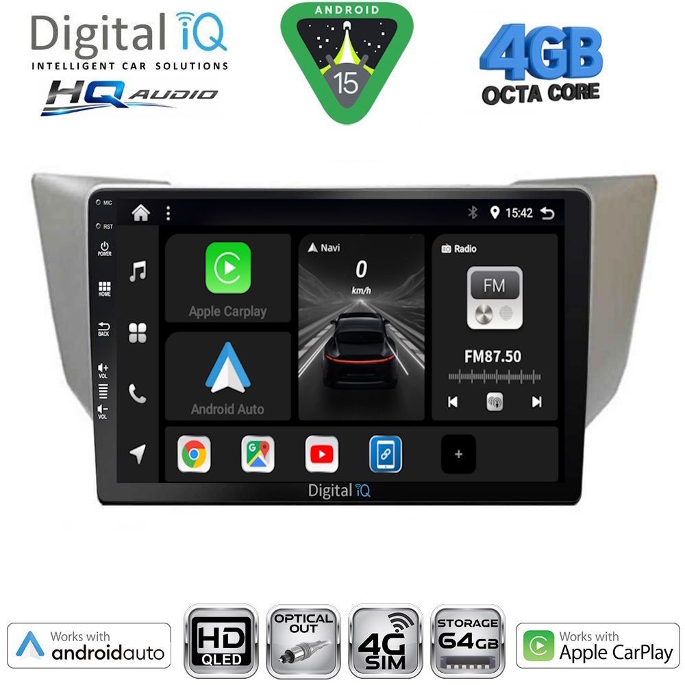 BXK19345-15 DIGITAL IQ BXK 19345SL_CPAA (10inc) MULTIMEDIA TABLET for LEXUS RX 300 – 400 mod. 2003-2008 - Image 1