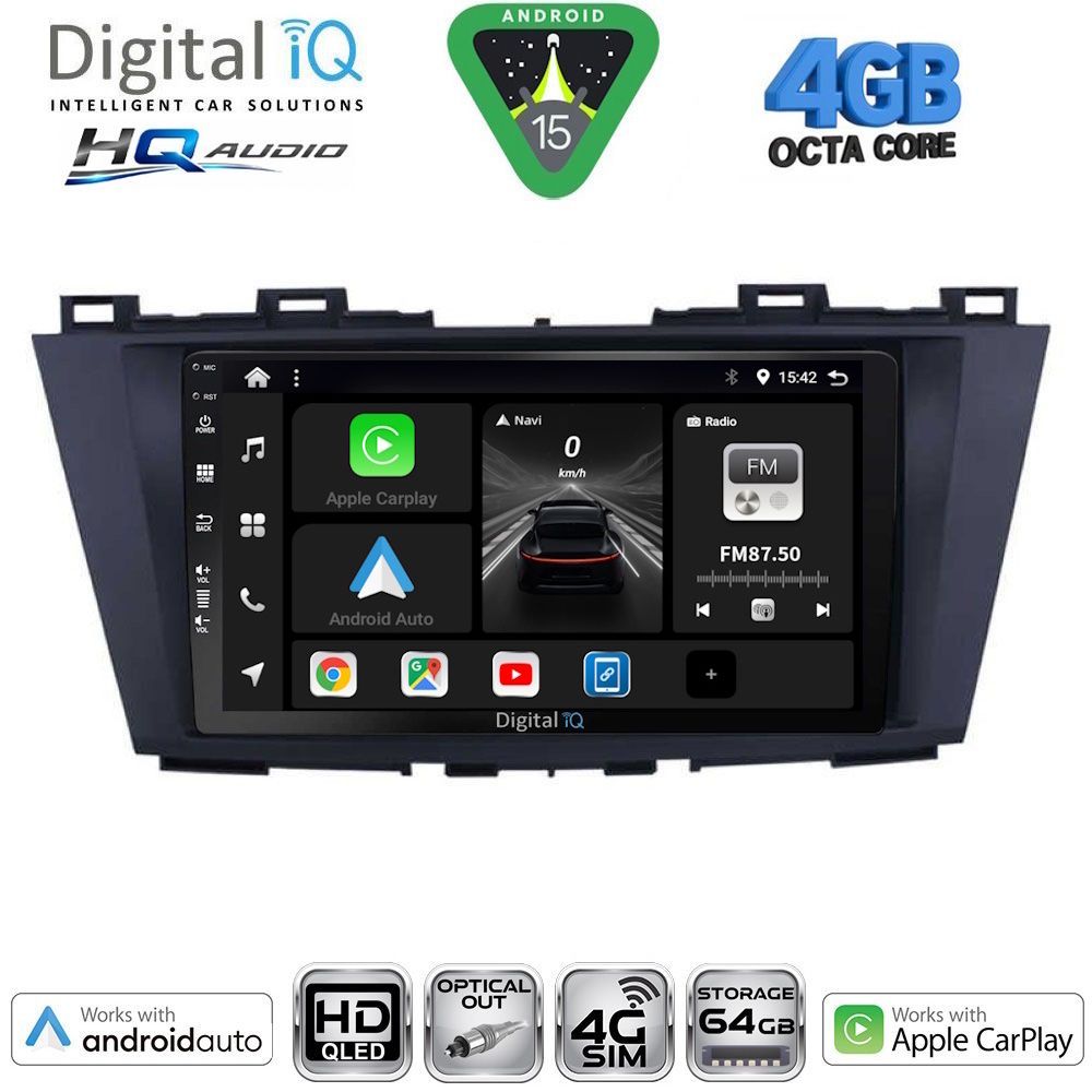 BXK19371-15 DIGITAL IQ BXK 19371_CPAA (9inc) MULTIMEDIA TABLET for MAZDA 5 mod. 2011-2020 - Image 1