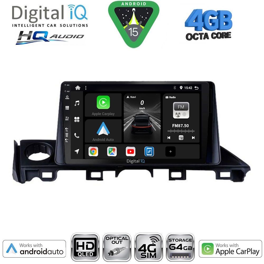 BXK19379-15 DIGITAL IQ BXK 19379_CPAA (9inc) MULTIMEDIA TABLET for MAZDA 6 mod. 2017-2020 - Image 1