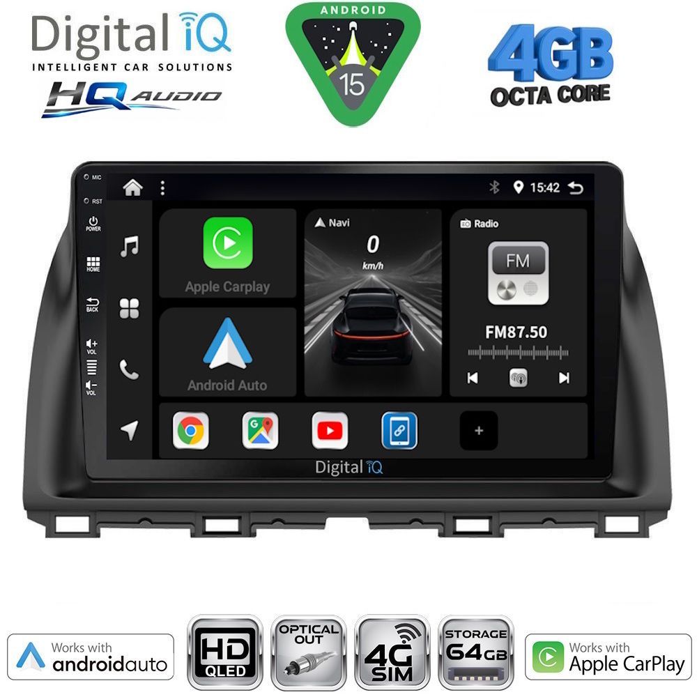 BXK19380-15 DIGITAL IQ BXK 19380_CPAA (10inc) MULTIMEDIA TABLET for MAZDA CX5 mod. 2013-2017 - Image 1