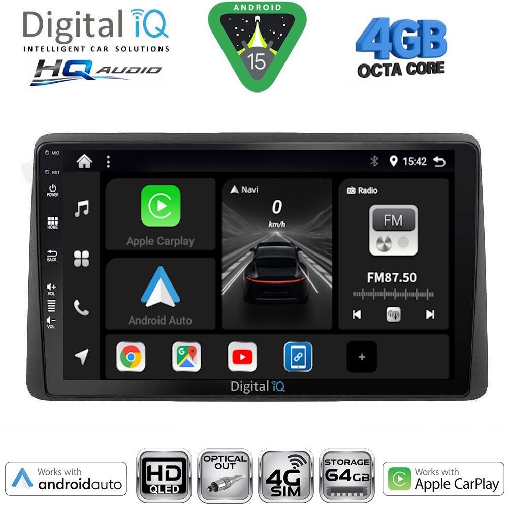 BXK19450-15 DIGITAL IQ BXK 19450_CPAA (10inc) MULTIMEDIA TABLET for NISSAN NAVARA D22 mod. 1998-2004 - Image 1