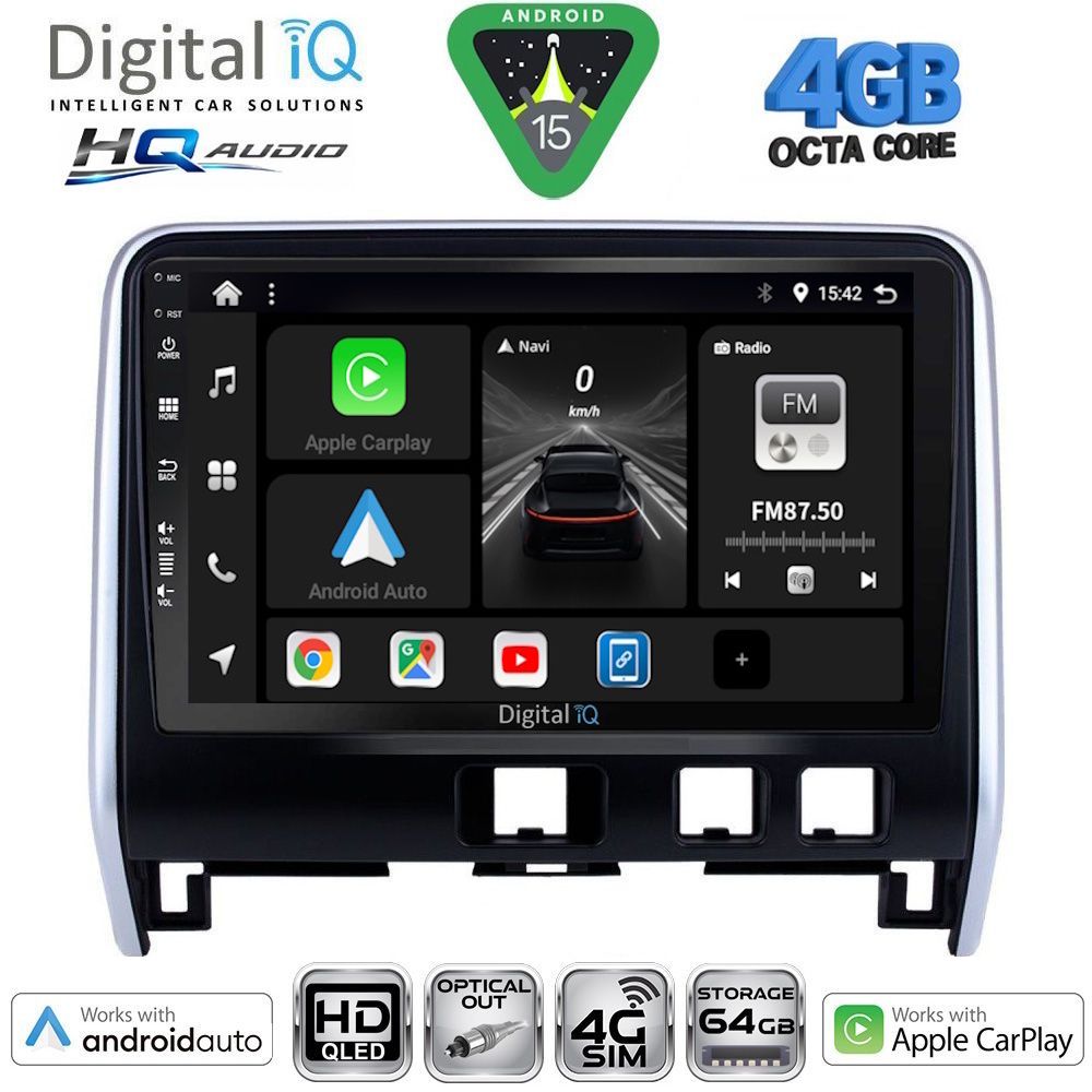 BXK19471-15 DIGITAL IQ BXK 19471_CPAA (10inc) MULTIMEDIA TABLET for NISSAN SERENA mod. 2016-2022 - Image 1