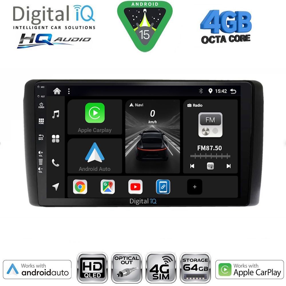 BXK19472-15 DIGITAL IQ BXK 19472_CPAA (9inc) MULTIMEDIA TABLET for NISSAN LEAF mod. 2009-2017 - Image 1
