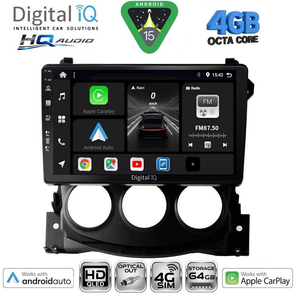 BXK19479-15 DIGITAL IQ BXK 19479_CPAA (9inc) MULTIMEDIA TABLET for NISSAN 370Z mod. 2009-2012 - Image 1