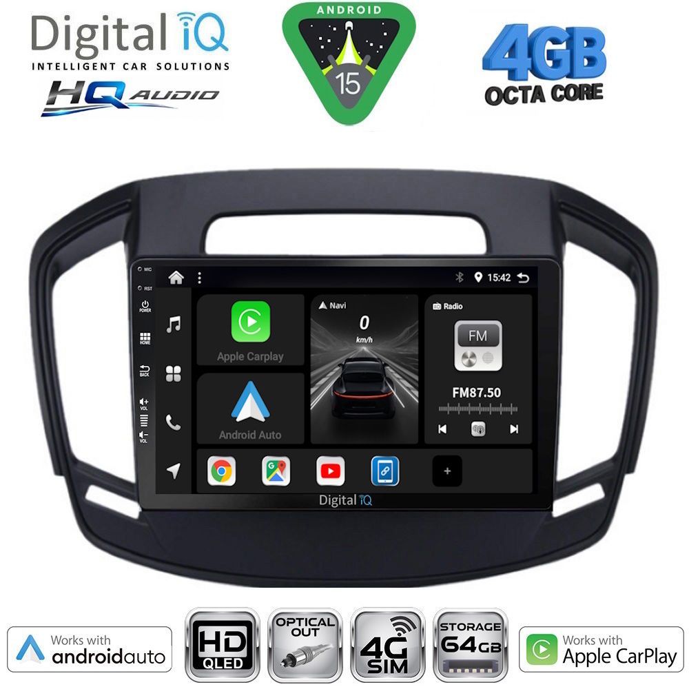 BXK19492-15 DIGITAL IQ BXK 19492_CPAA (9inc) MULTIMEDIA TABLET for OPEL INSIGNIA mod.2014-2017 - Image 1