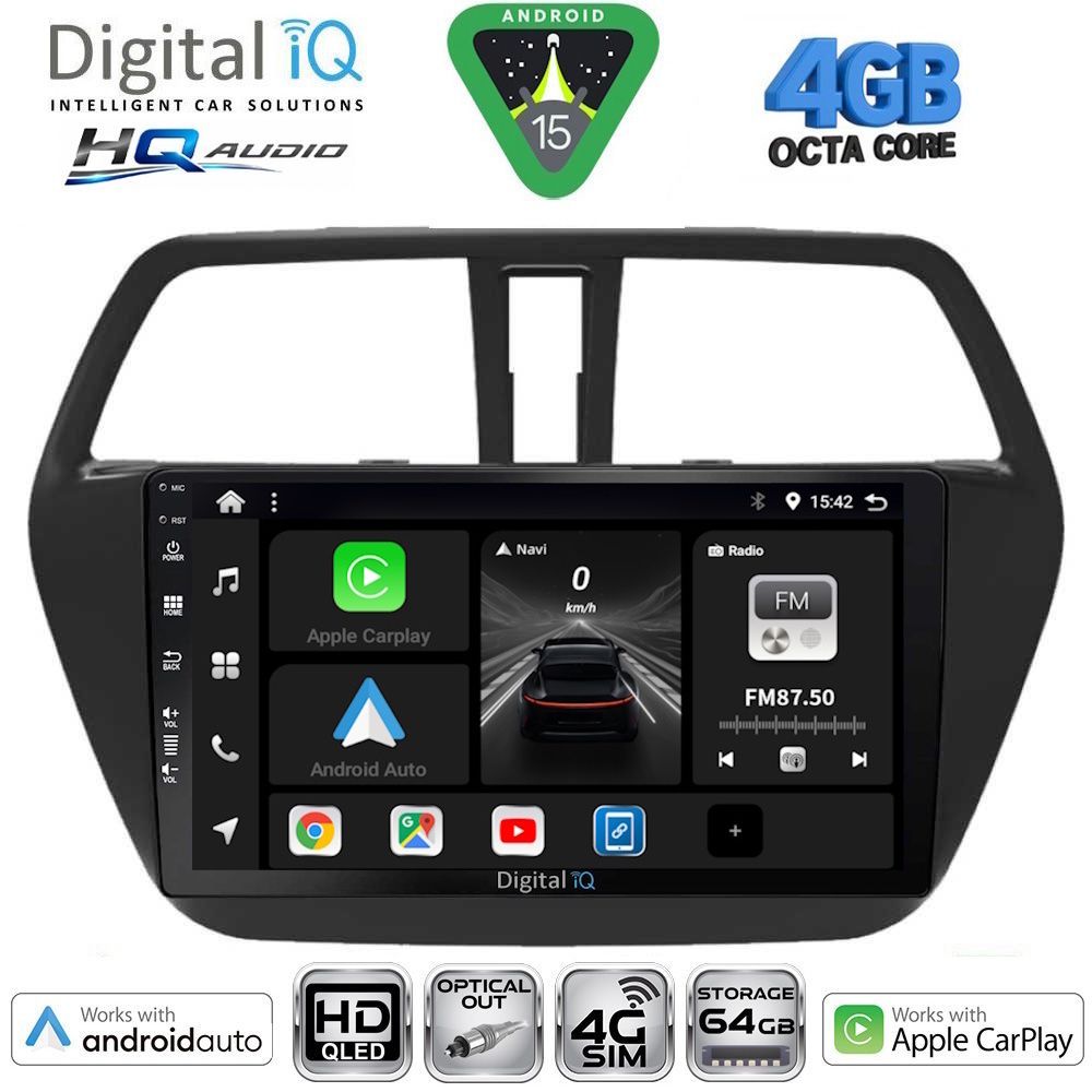 BXK19689-15 DIGITAL IQ BXK 19689_CPAA (9inc) MULTIMEDIA TABLET for SUZUKI SX4 S-CROSS mod. 2014-2021 - Image 1