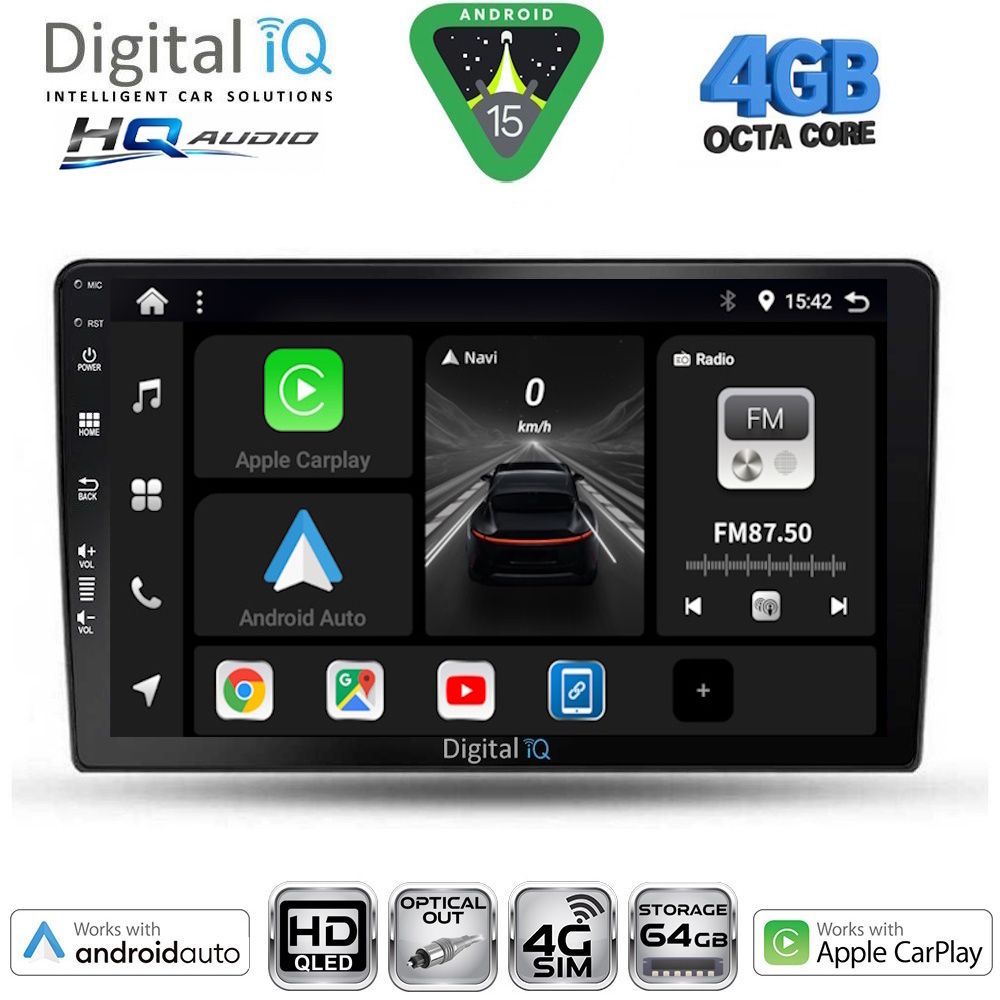 BXK19702-15 DIGITAL IQ BXK 19702_CPAA (9inc) MULTIMEDIA TABLET for TOYOTA AURIS mod. 2007-2012 - Image 1