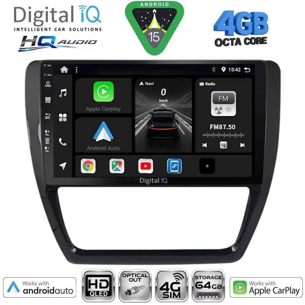BXK19741-15 DIGITAL IQ BXK 19741_CPAA (10inc) MULTIMEDIA TABLET for VW JETTA mod. 2010-2016 - Image 1