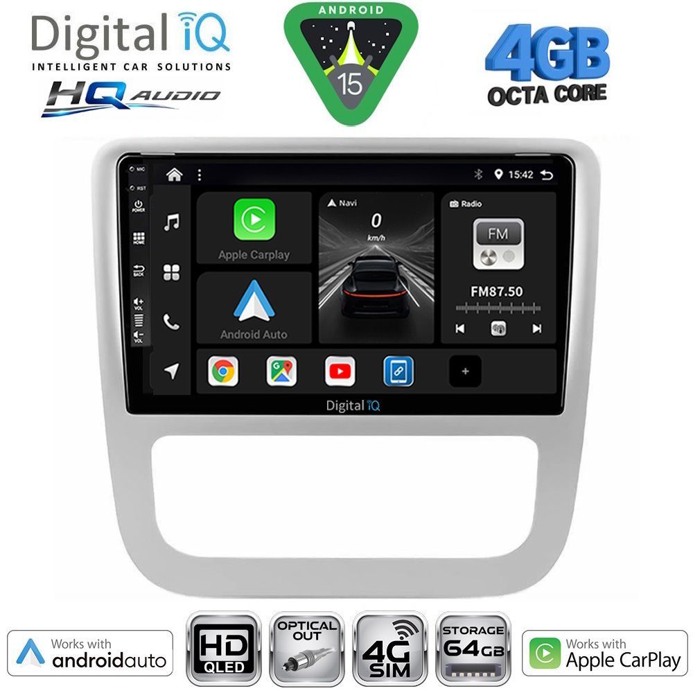 BXK19751-15 DIGITAL IQ BXK 19751_CPAA CLIMA (9inc) MULTIMEDIA TABLET for VW EOS mod. 2006-2016 - SCIROCCO mod. 2011-2014 - Image 1
