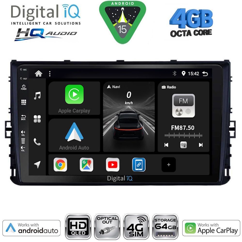 BXK19758-15 DIGITAL IQ BXK 19758_CPAA (9inc) MULTIMEDIA TABLET for VW POLO – TROC – TCROSS - TAIGO mod. 2017-2026 - Image 1