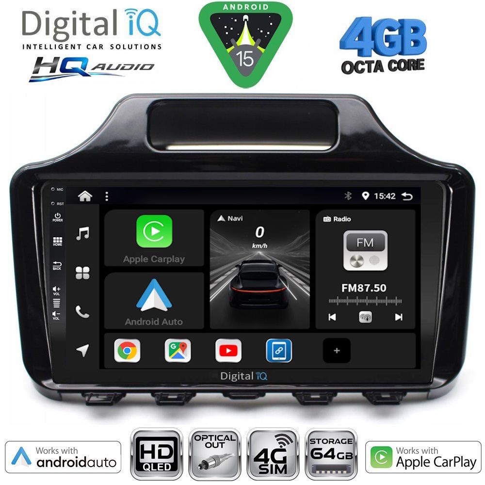 BXK19779-15 DIGITAL IQ BXK 19779_CPAA (9inc) MULTIMEDIA TABLET for TOYOTA IQ mod. 2008-2015 with ORIG. NAVI - Image 1