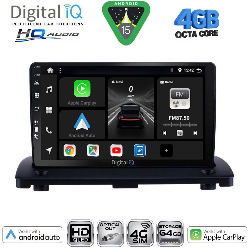 BXK19789-15 DIGITAL IQ BXK 19789_CPAA (9inc) MULTIMEDIA TABLET for VOLVO XC90 mod. 2002-2014 - Image 1