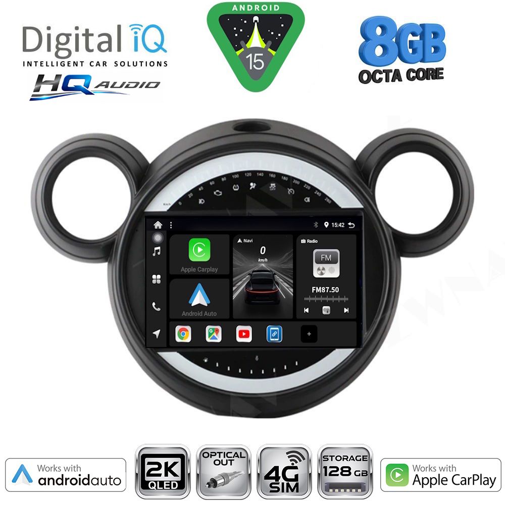 BXK20065_15_ DIGITAL IQ BXK 20065_CPAA (9inc) MULTIMEDIA TABLET for MINI COUNTRYMAN (R60) mod. 2010-2016 - PACEMAN (R61) mod. 2013-2016 - Image 1