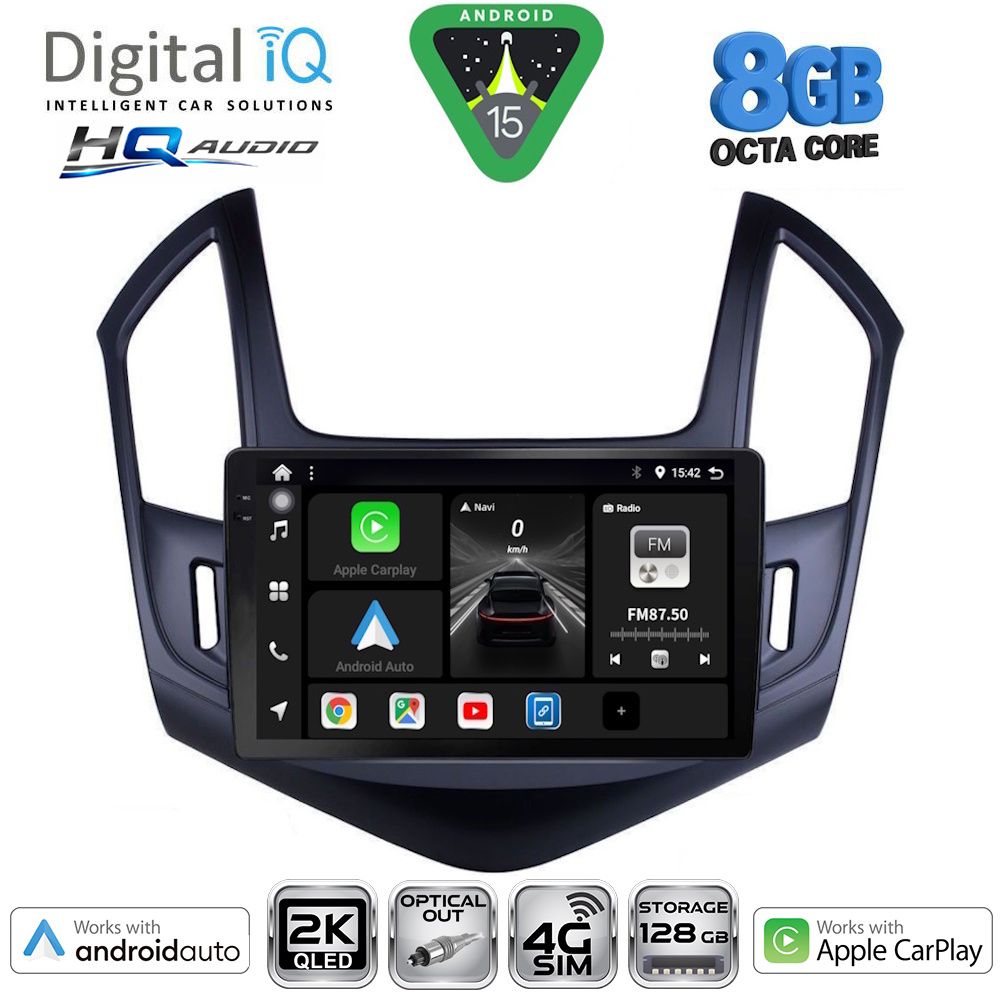 BXK20077_15_ DIGITAL IQ BXK 20076B_CPAA (9inc) MULTIMEDIA TABLET for CHEVROLET CRUZE mod. 2013-2015 - Image 1