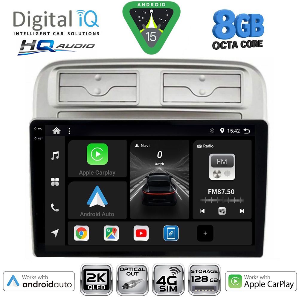 BXK20128_15_ DIGITAL IQ BXK 20128_CPAA (9inc) MULTIMEDIA TABLET for FIAT GRANDE PUNTO mod. 2005-2012 - Image 1
