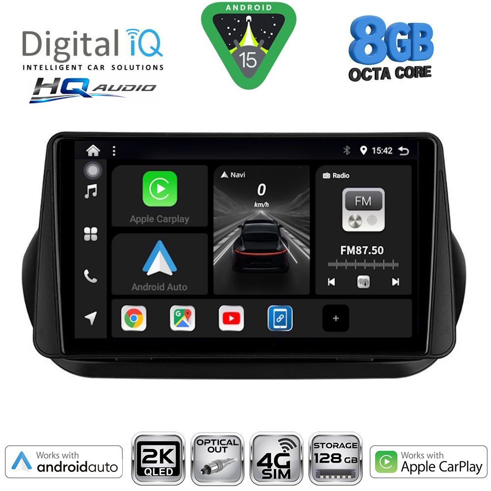 BXK20142_15_ DIGITAL IQ BXK 20142_CPAA (9inc) MULTIMEDIA TABLET for CITROEN – FIAT – PEUGEOT mod. 2008-2018 - Image 1