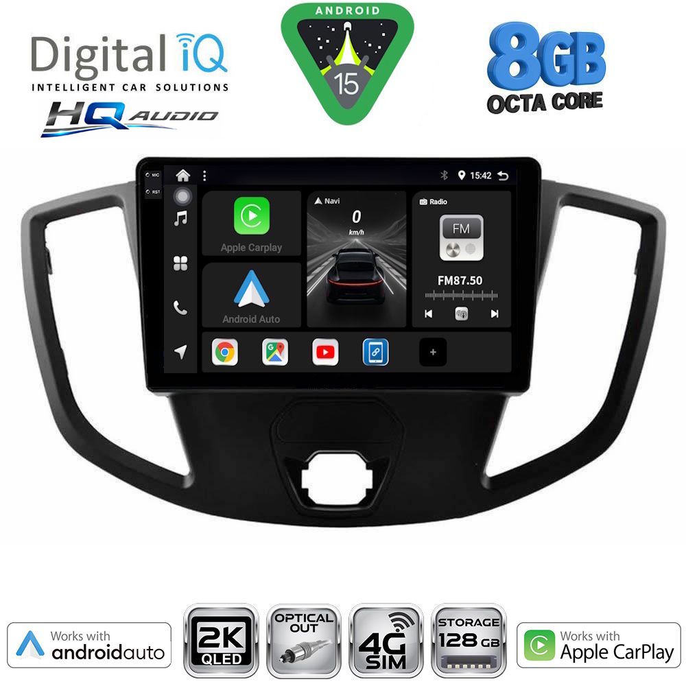 BXK20179_15 DIGITAL IQ BXK 20179_CPAA (9inc) MULTIMEDIA TABLET for FORD TRANSIT mod. 2014-2020 - Image 1