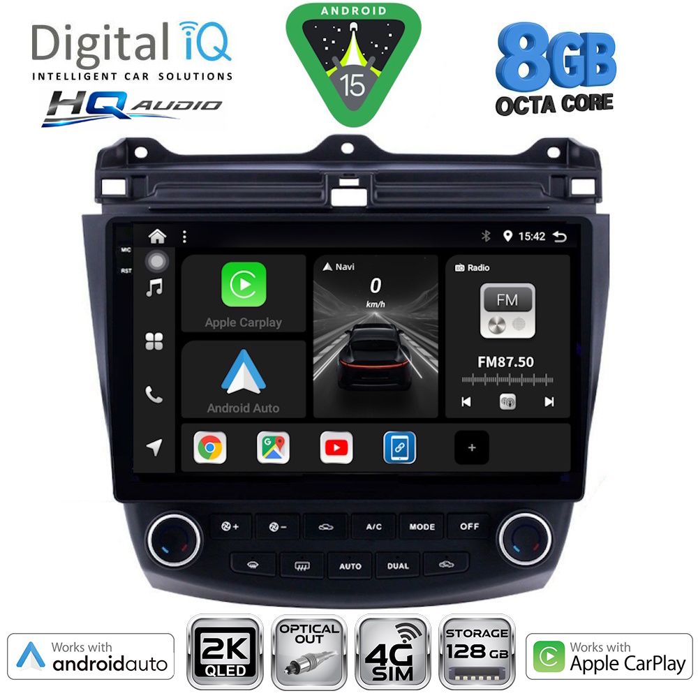 BXK20182_15 DIGITAL IQ BXK 20182_CPAA (10inc) MULTIMEDIA TABLET for HONDA ACCORD mod. 2003-2007 - Image 1