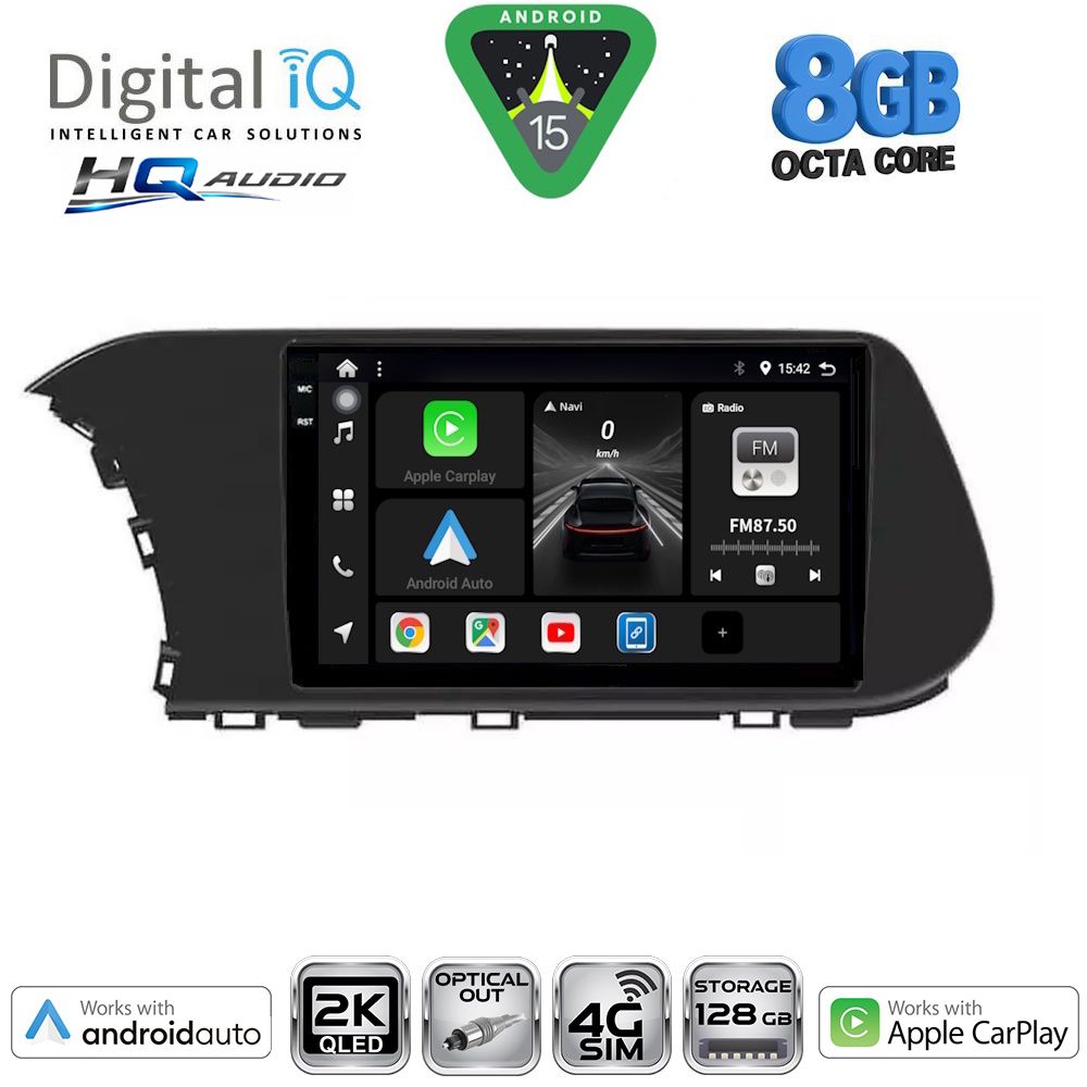 BXK20220_15 DIGITAL IQ BXK 20220_CPAA (10inc) MULTIMEDIA TABLET for HYUNDAI i20 - BAYON mod. 2020-2026 - Image 1