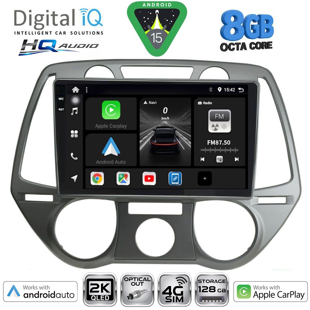 BXK20228_15 DIGITAL IQ BXK 20228_CPAA A/C (9inc) MULTIMEDIA TABLET for HYUNDAI i20 mod. 2008-2012 - Image 1