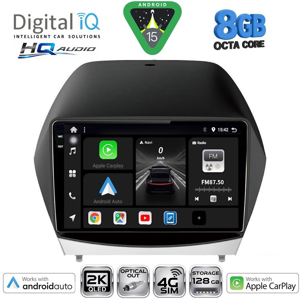 BXK20235_15 DIGITAL IQ BXK 20235_CPAA (10inc) MULTIMEDIA TABLET for HYUNDAI iX35 mod. 2010-2015 - Image 1