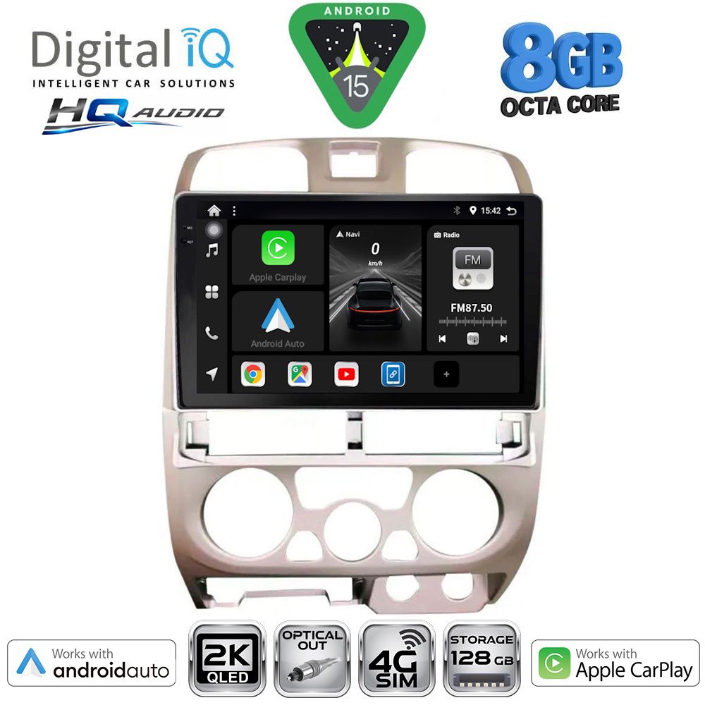 BXK20253SL_15 DIGITAL IQ BXK 20253SL_CPAA (9inc) MULTIMEDIA TABLET for ISUZU D-MAX mod. 2002-2008 (SILVER) - Image 1