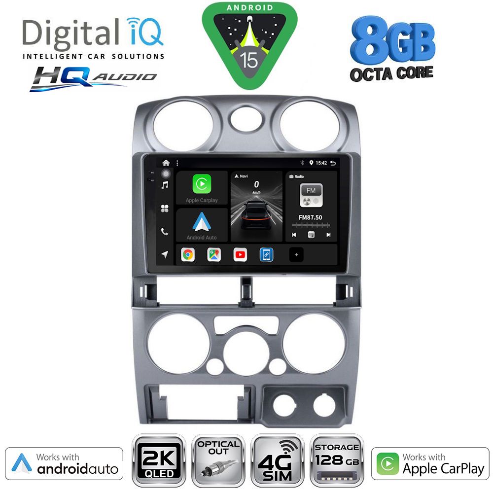 BXK20254SL_15 DIGITAL IQ BXK 20254SL_CPAA (9inc) MULTIMEDIA TABLET for ISUZU D-MAX mod. 2008-2012 (SILVER) - Image 1