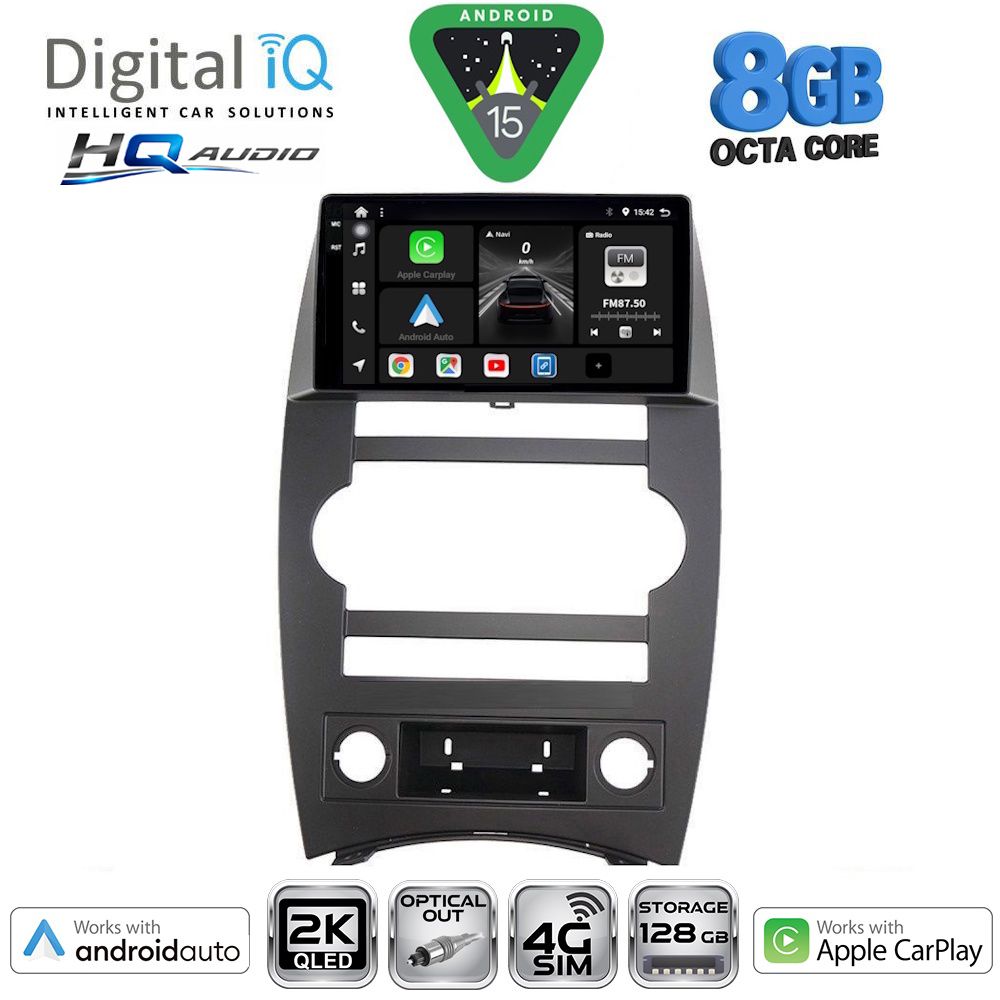 BXK20274_15 DIGITAL IQ BXK 20274_CPAA (9inc) MULTIMEDIA TABLET for JEEP COMMANDER mod. 2007-2009 - Image 1