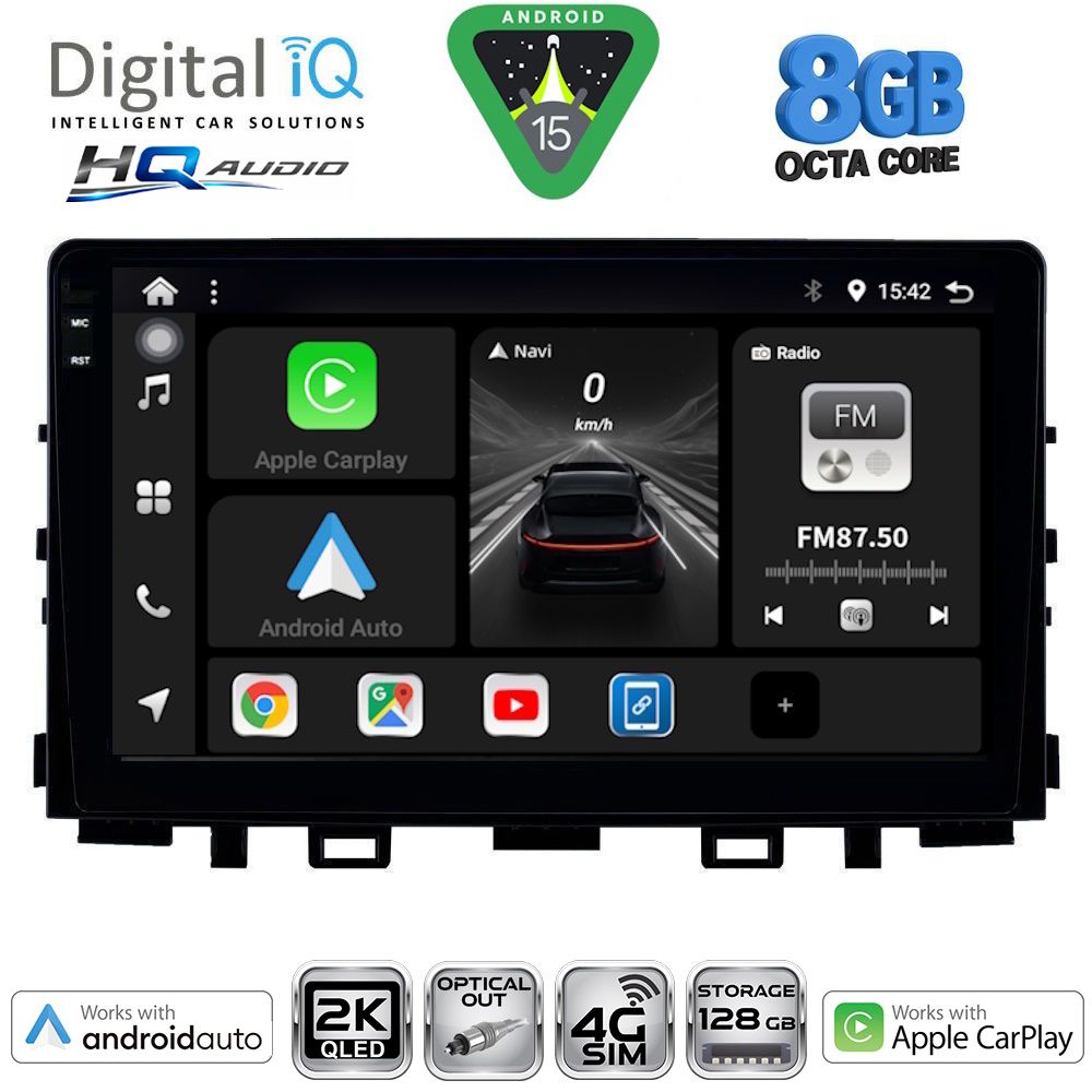 BXK20316_15-1 DIGITAL IQ BXK 20316_CPAA (9inc) MULTIMEDIA TABLET for KIA RIO mod. 2018-2026 – STONIC mod. 2017-2026 - Image 1