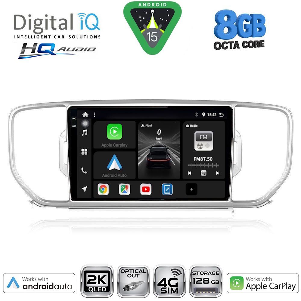 BXK20326_15 DIGITAL IQ BXK 20326_CPAA (9inc) MULTIMEDIA TABLET for KIA SPORTAGE mod. 2015-2018 - Image 1